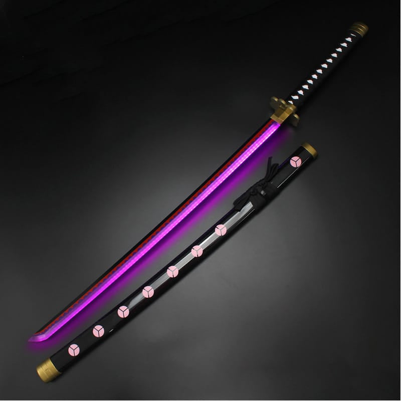 Roronoa Zoro’s Shusui Neon LED Cosplay Wooden Katana