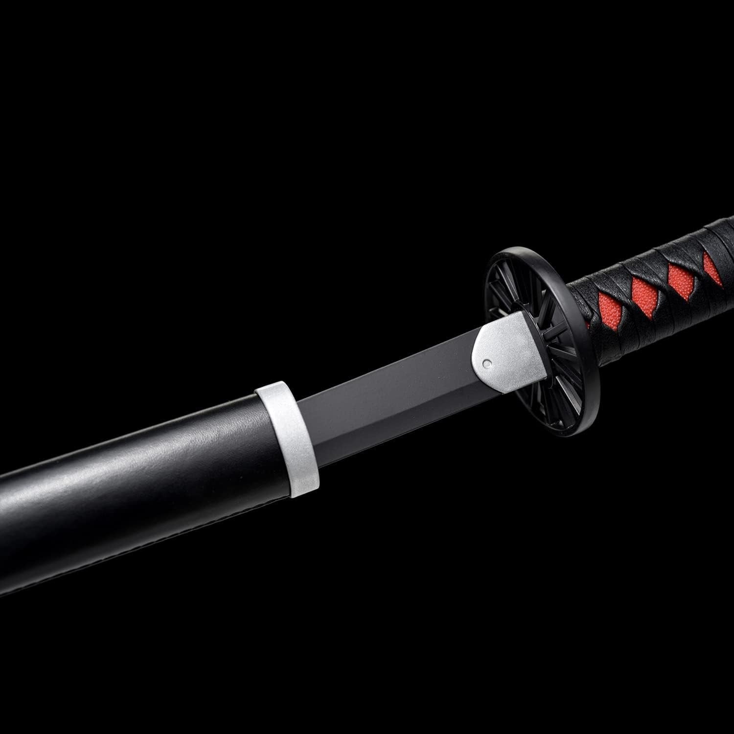 Tanjiro Kamado Black Wooden Katana (104 cm) | Premium Anime-Style Sword for Cosplay
