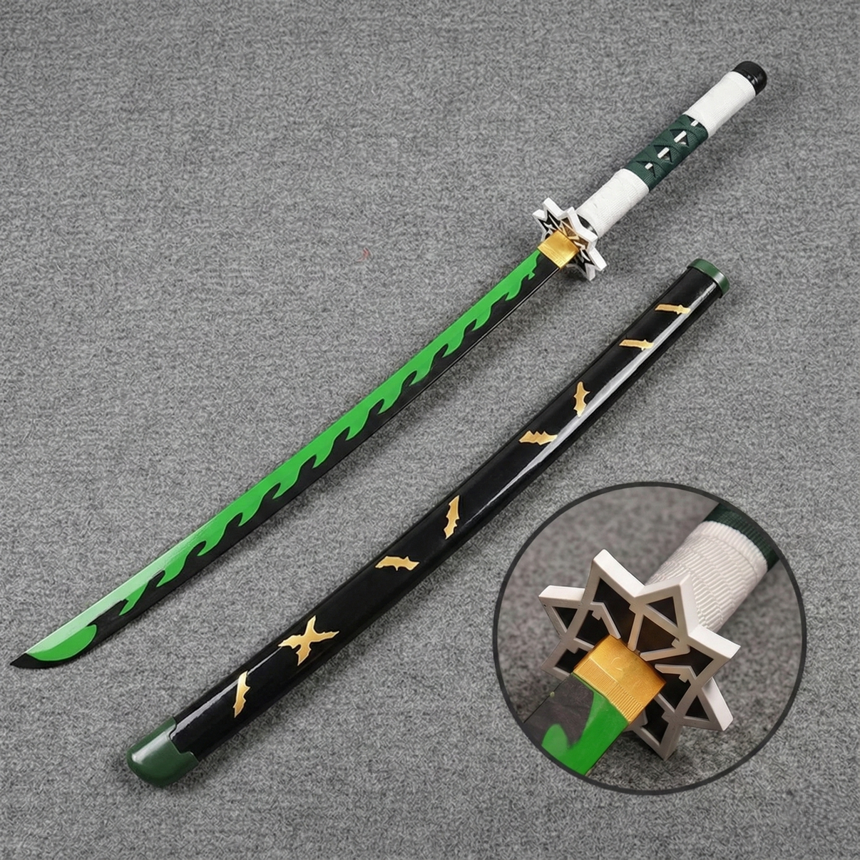 Sanemi Shinazugawa Wooden Cosplay Katana | 104 Cm