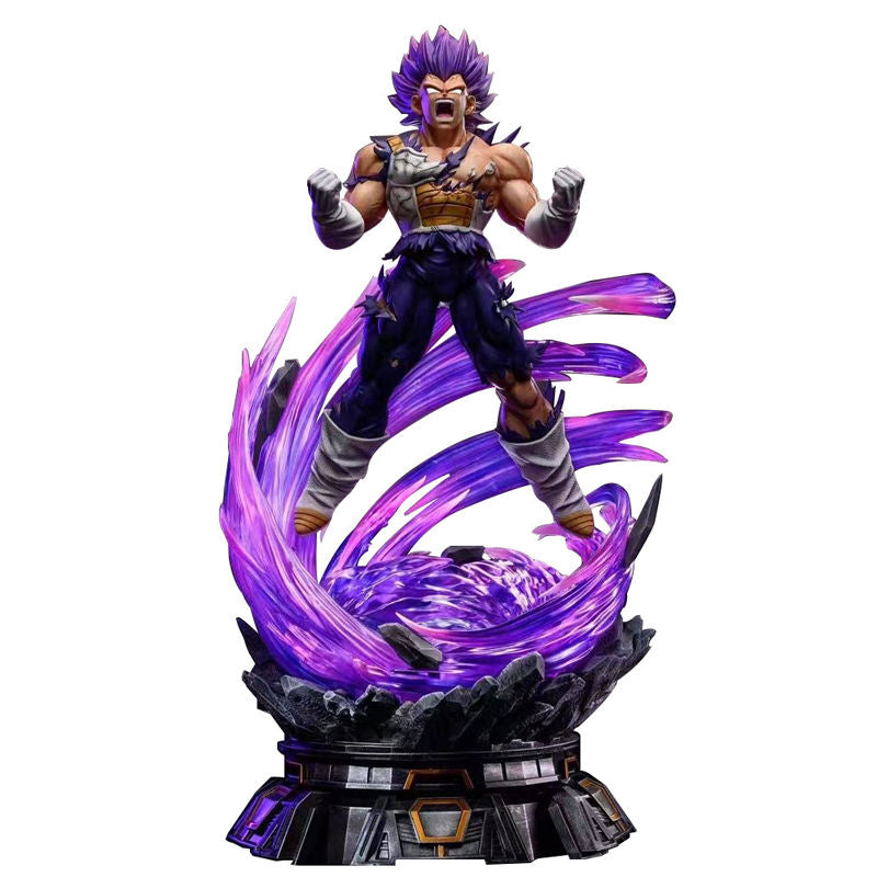 DBZ Super Saiyan Ultra Instinct Vegeta 2 Head | PVC Statue Light Up