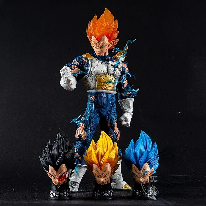 DBZ- Majin Vegeta with 4 Detachable Heads 45 Cm Premium Action Figure